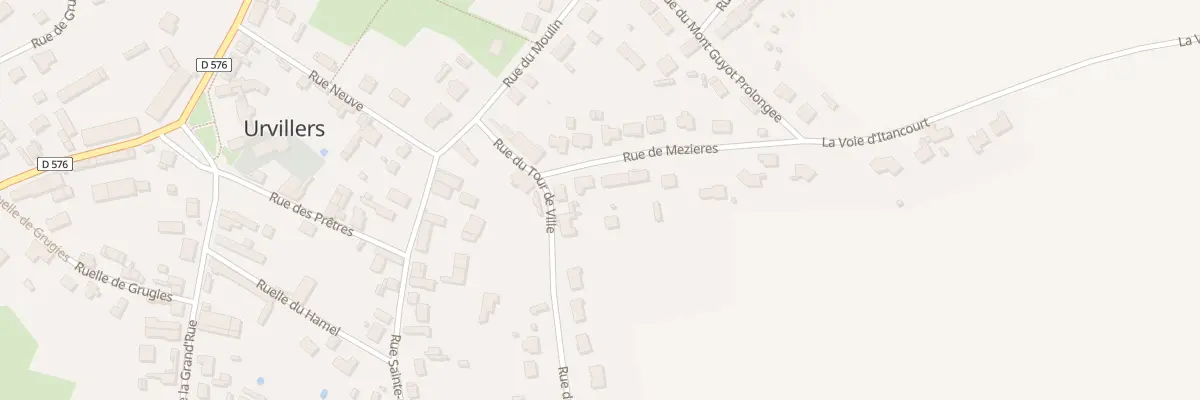Plan du 40 Rue de Mézières à Urvillers