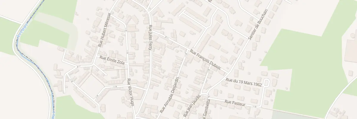 Plan du 12 Rue Aimable Desjardin à Hordain
