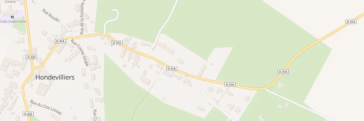 Plan du 22 Rue du Montcel à Hondevilliers