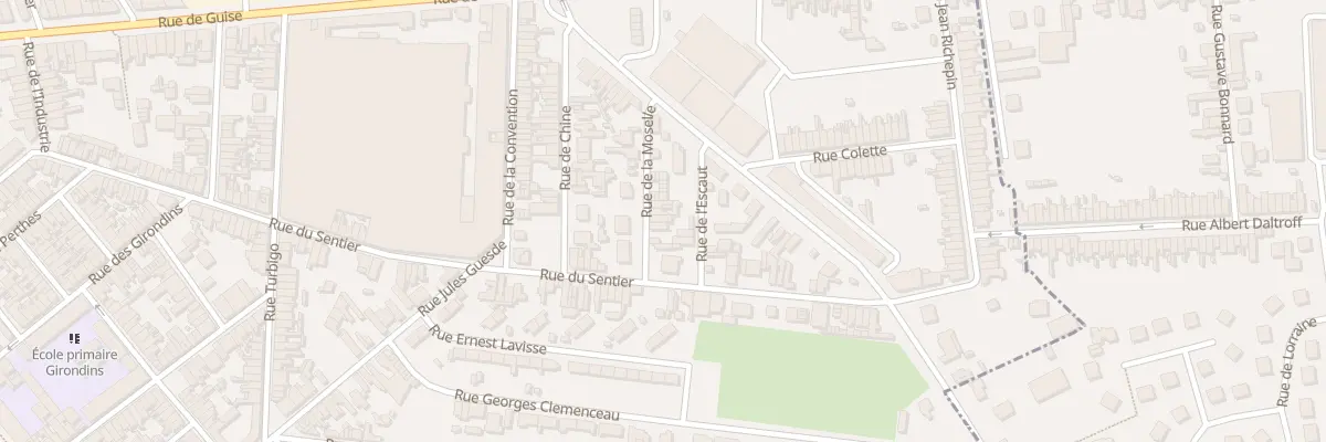 Plan du 10 Rue de la Moselle à Saint-Quentin