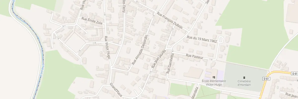 Plan du 3 Rue Aimable Desjardin à Hordain