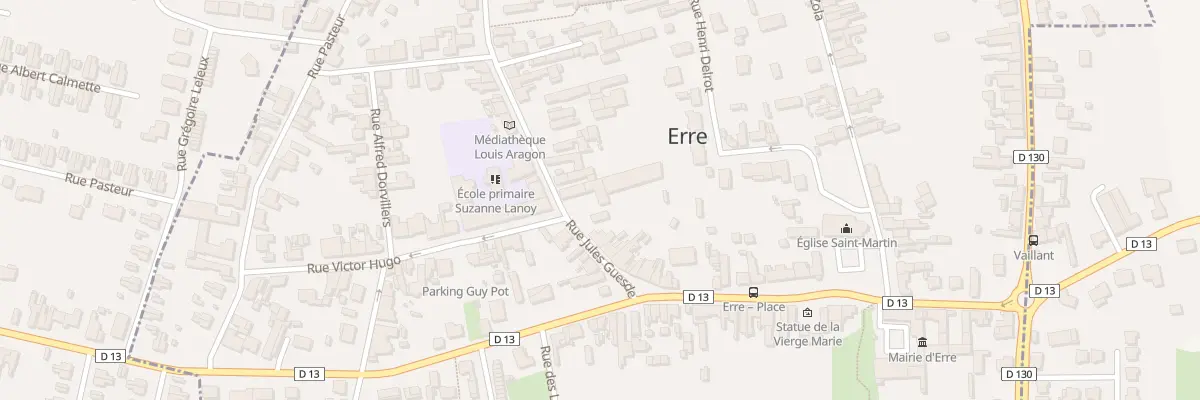 Plan du 348 Rue Jules Guesde à Erre