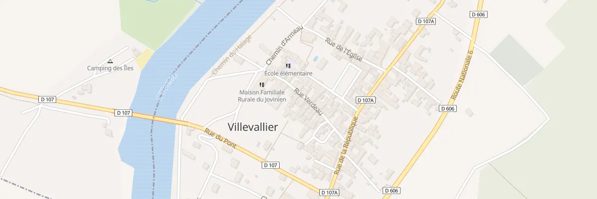 Plan du 15 Rue Verdeau à Villevallier