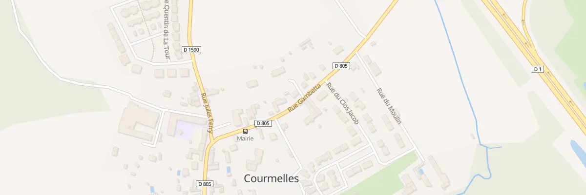 Plan du 676 Rue Gambetta à Courmelles