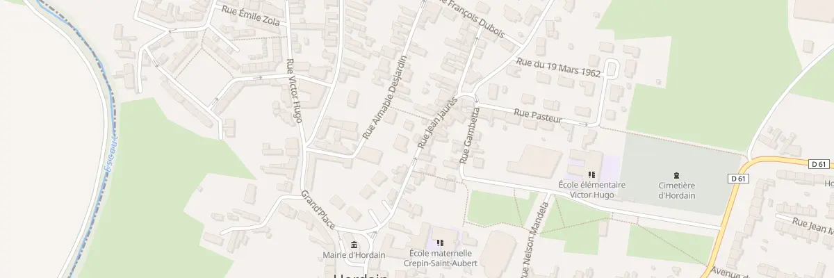 Plan du 12 Rue Jean Jaurès à Hordain