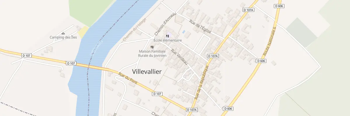 Plan du 11 Rue Verdeau à Villevallier