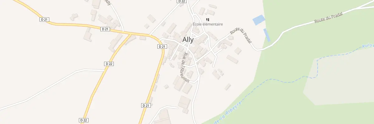 Plan du 5021 Le Bourg à Ally