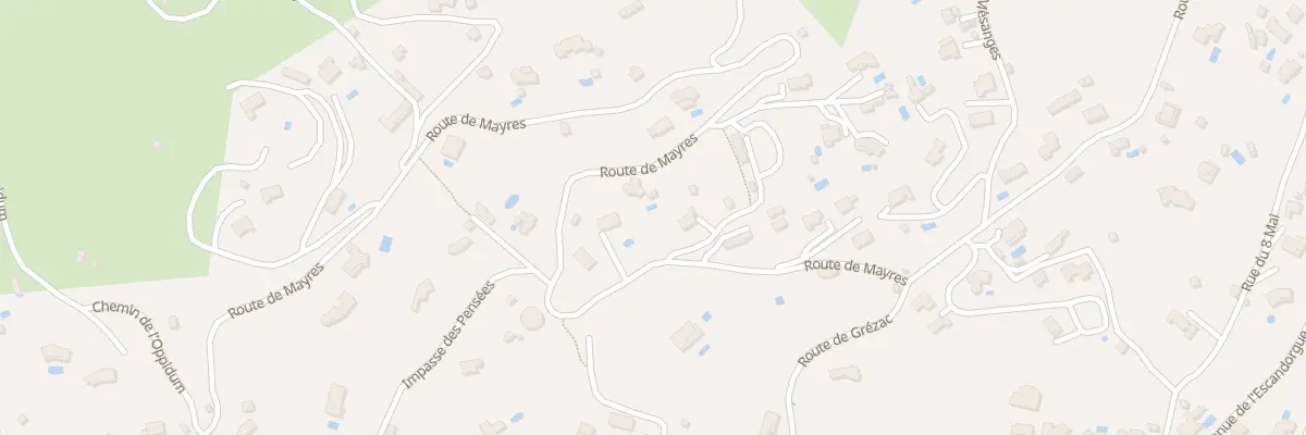 Plan du 444 Rte de Mayres à Lodève