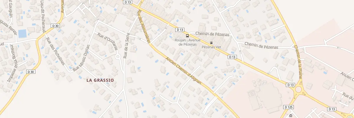 Plan du 6 Ach Ancien Chemin d’Alignan à Roujan