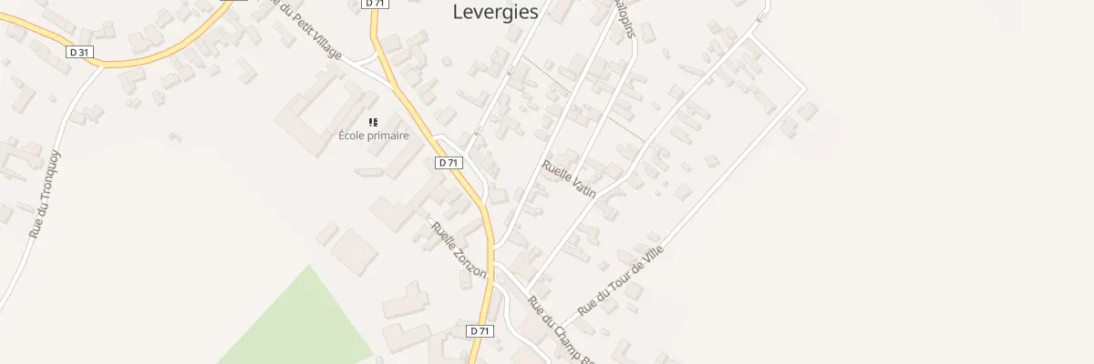 Plan du 7 Rue du Blaireau à Levergies