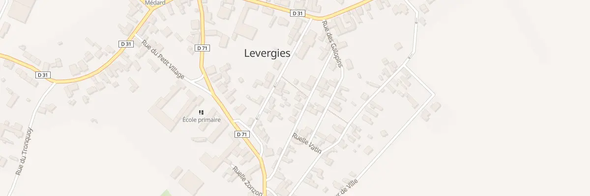 Plan du 10 Rue du Blaireau à Levergies