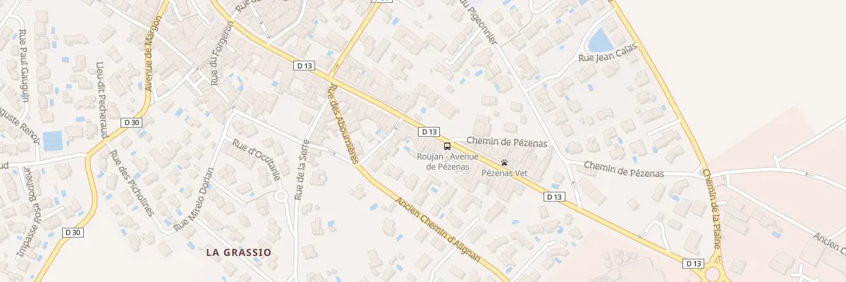 Plan du 63 Av de Pézenas à Roujan
