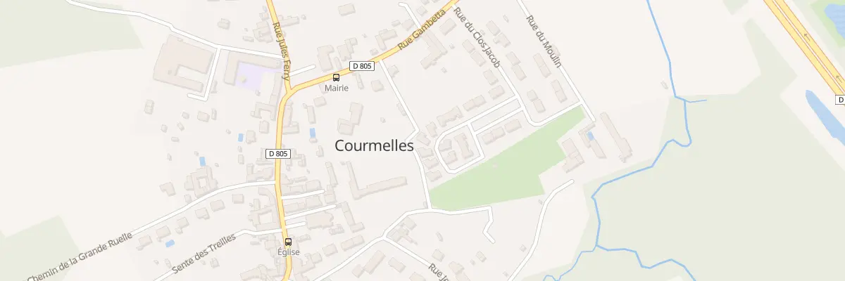 Plan du 14 Rue du Regiment du 8e Zouave à Courmelles