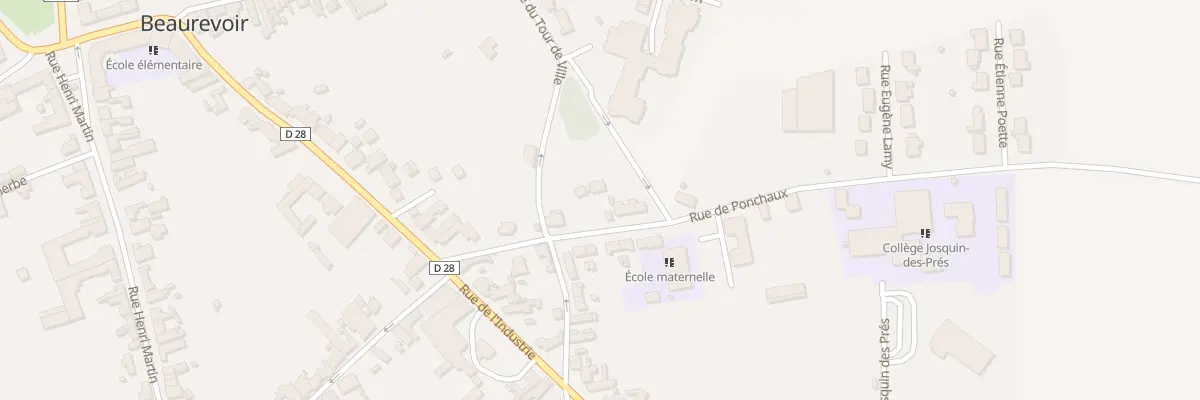 Plan du 3T Rue de Ponchaux à Beaurevoir