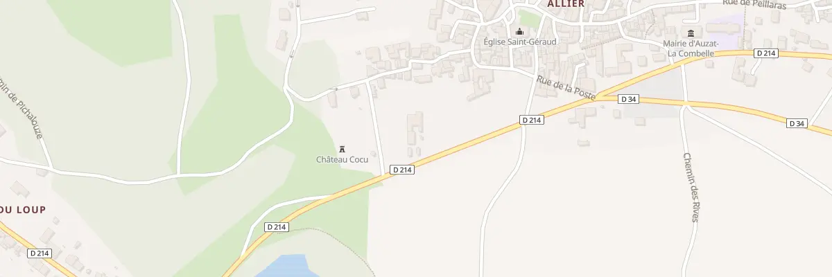 Plan du 3 Rte du Saut du Loup à Auzat-la-Combelle