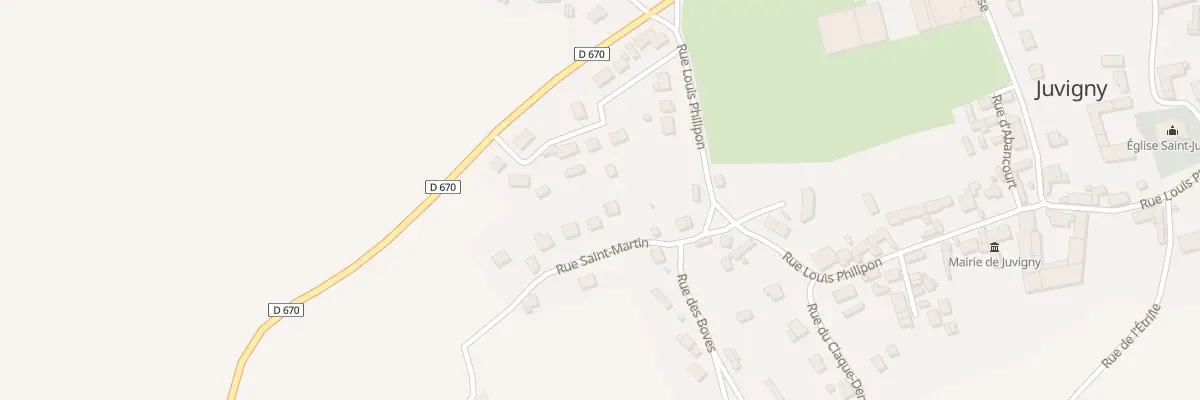 Plan du 2B Rue Saint Martin à Juvigny