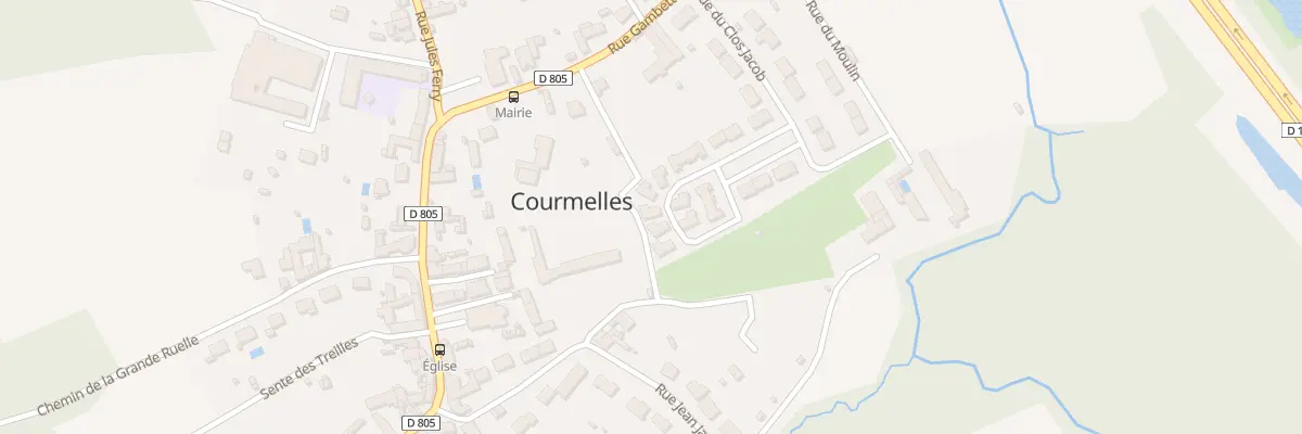 Plan du 16 Rue du Regiment du 8e Zouave à Courmelles