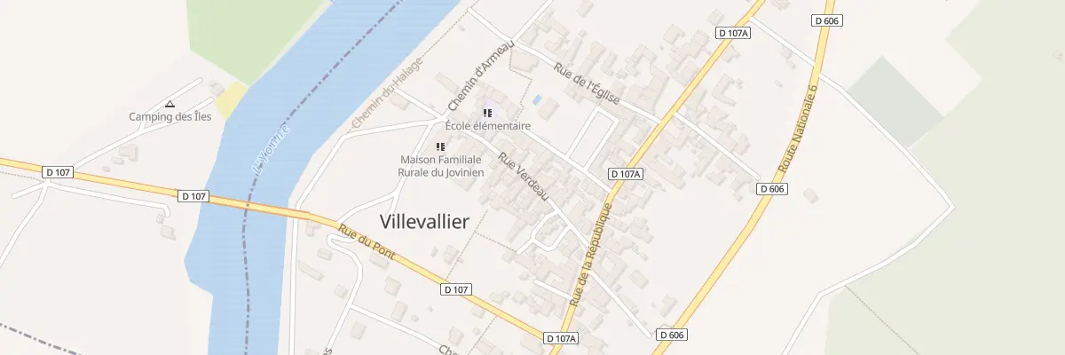Plan du 14 Rue Verdeau à Villevallier