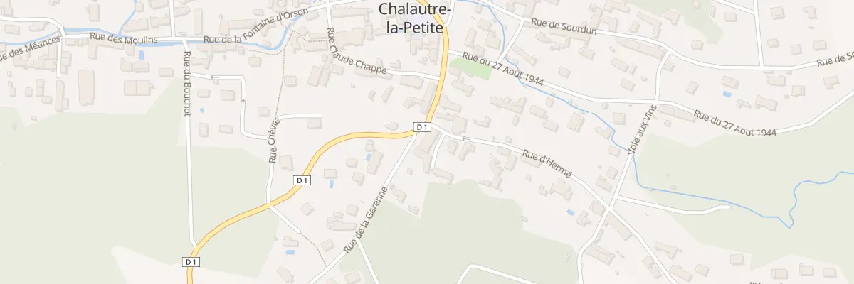 Plan du 2 Rue d’Hermé à Chalautre-la-Petite