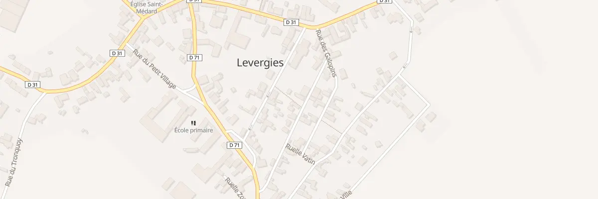 Plan du 6 Rue du Blaireau à Levergies