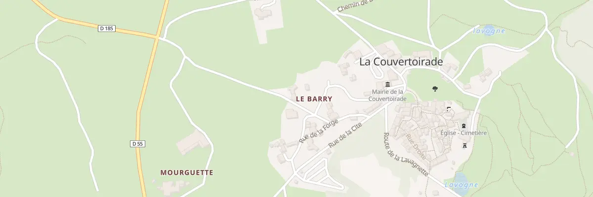 Plan du 5010 La Couvertoirade à La Couvertoirade