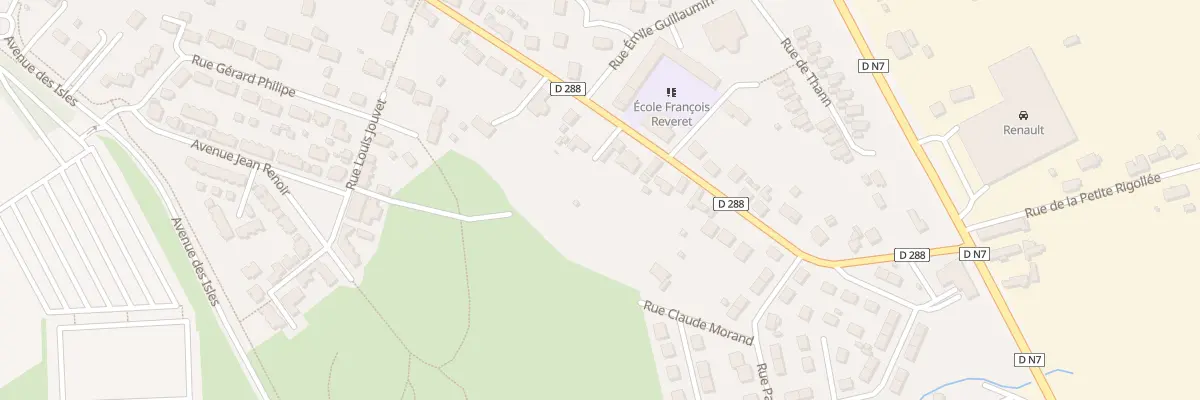 Plan du 23 Rue de la République à Avermes