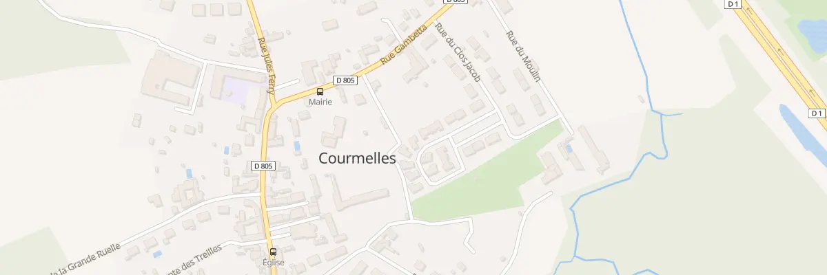 Plan du 12 Rue du Regiment du 8e Zouave à Courmelles