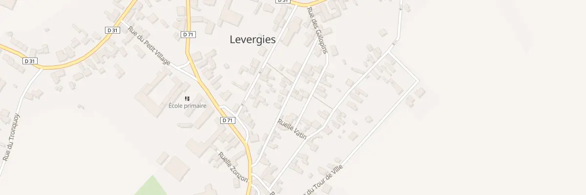 Plan du 5 Rue du Blaireau à Levergies