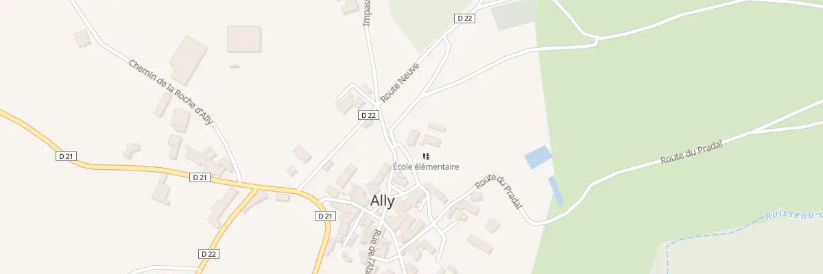 Plan du 5003 Le Bourg à Ally
