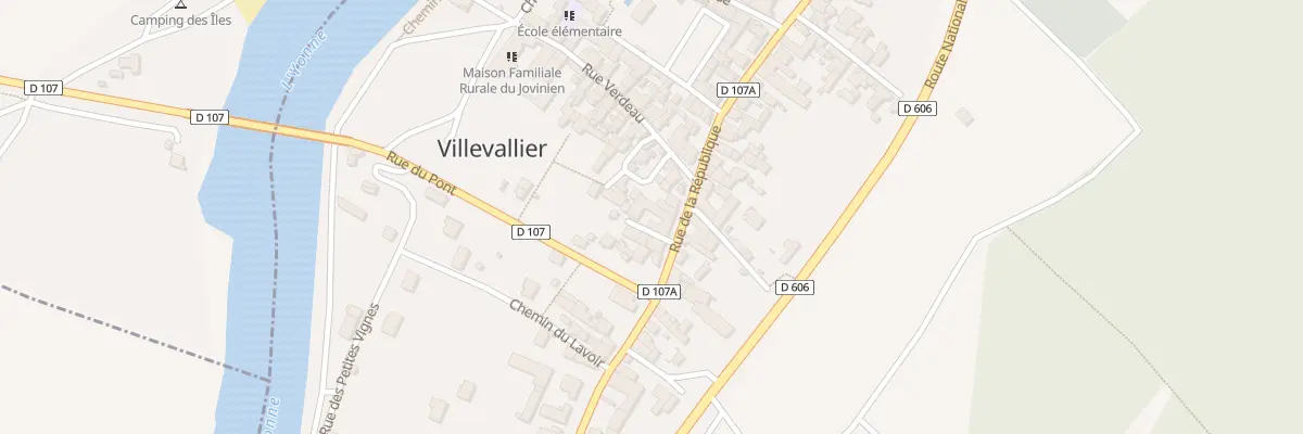 Plan du 37 Rue de la République à Villevallier