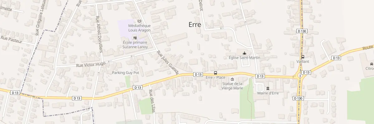 Plan du 274 Rue Jules Guesde à Erre