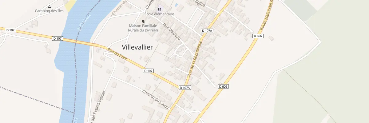 Plan du 39 Rue de la République à Villevallier