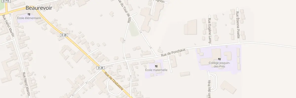 Plan du 7 Rue de Ponchaux à Beaurevoir