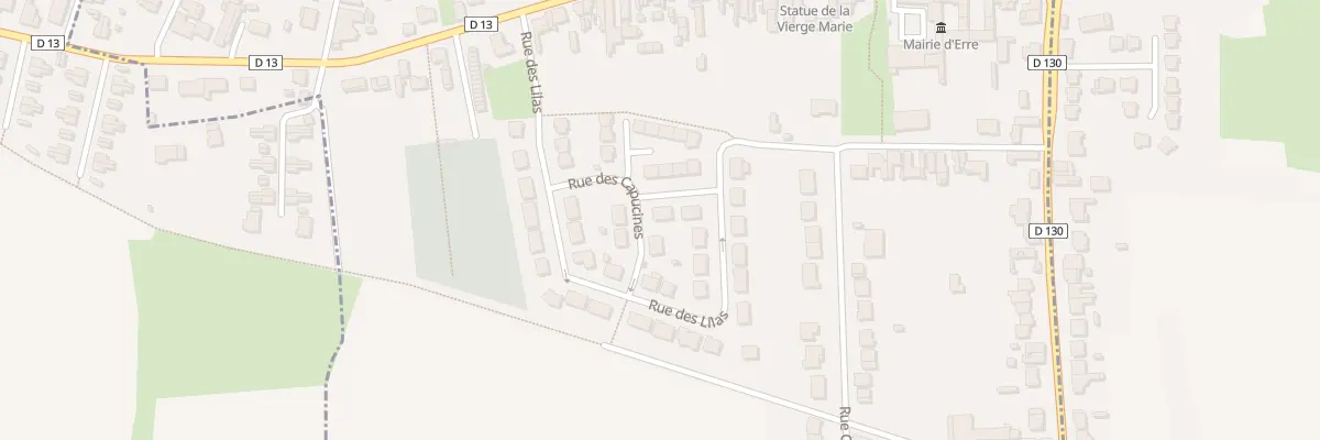 Plan du 82 Rue des Capucines à Erre