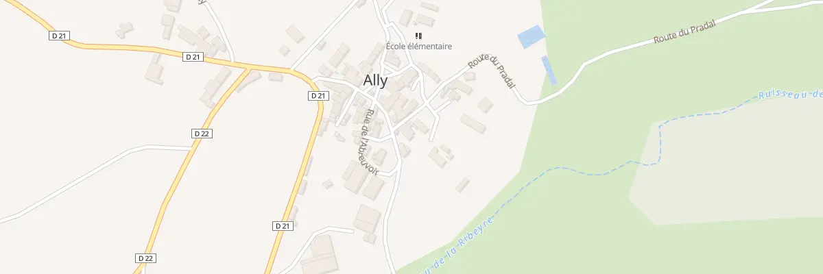 Plan du 5017 Le Bourg à Ally
