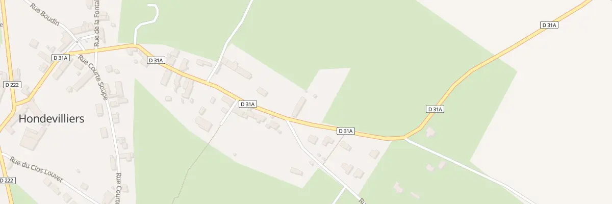 Plan du 24 Rue du Montcel à Hondevilliers