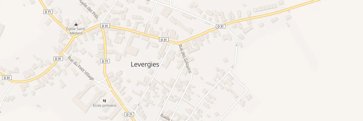 Plan du 2 Rue du Blaireau à Levergies