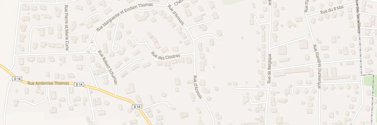 Plan du 25 Rue d’Armois à Sainte-Florine