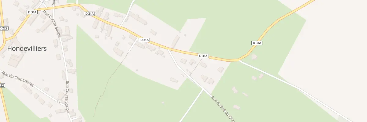 Plan du 2 Rue du Pré du Chène à Hondevilliers