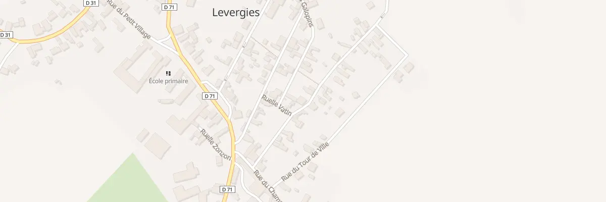 Plan du 5 Rue d’En Haut à Levergies