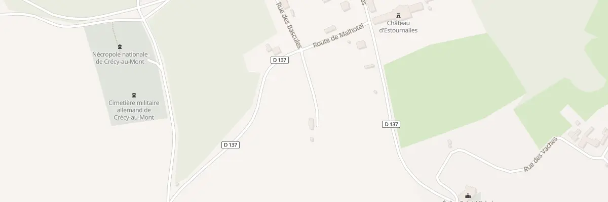Plan du 3 Rte de Malhotel à Crécy-au-Mont