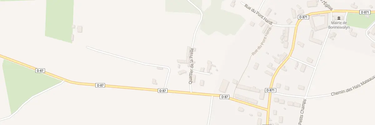 Plan du 5 Qua de la Prelle à Bonnesvalyn