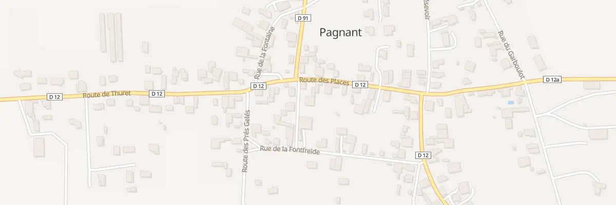 Plan du 2 Rte des Places - Pagnant à Saint-André-le-Coq