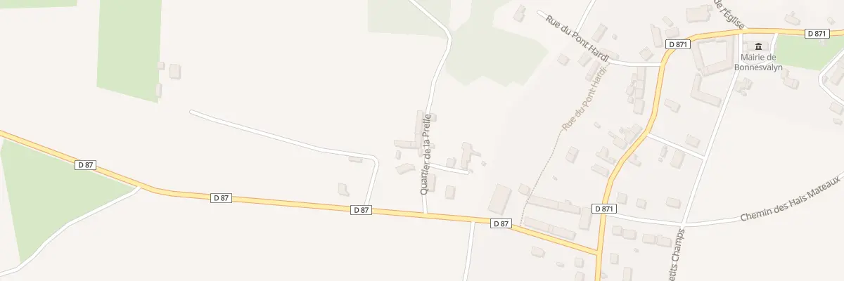 Plan du 7 Qua de la Prelle à Bonnesvalyn