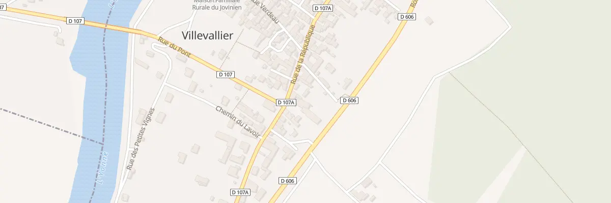 Plan du 26 Rue de la République à Villevallier