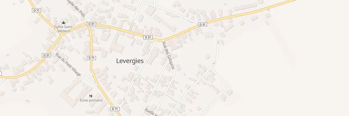 Plan du 14 Rue des Galopins à Levergies