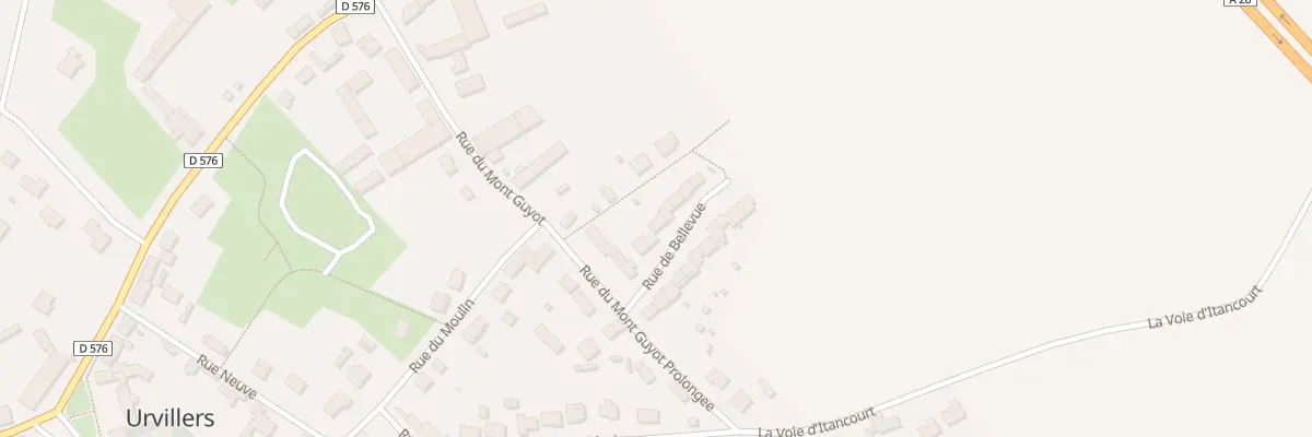 Plan du 6 Rue de Bellevue à Urvillers