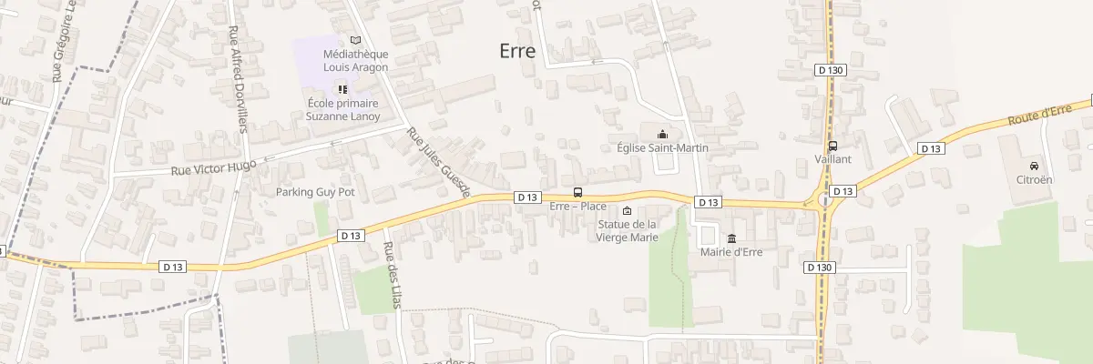 Plan du 230 Rue Jules Guesde à Erre
