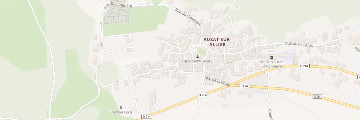 Plan du 11B Rue de la Place de l’Eglise à Auzat-la-Combelle