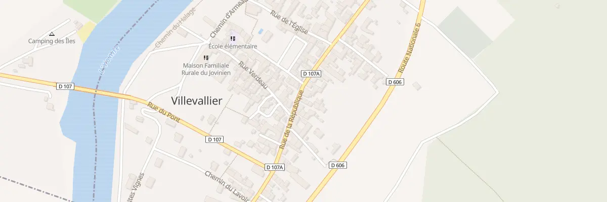 Plan du 46B Rue de la République à Villevallier